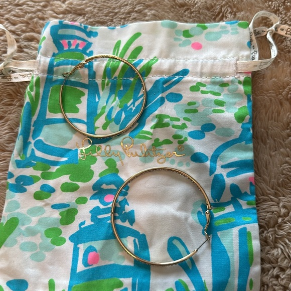 Lilly Rhinestone Hoops - Picture 4 of 4